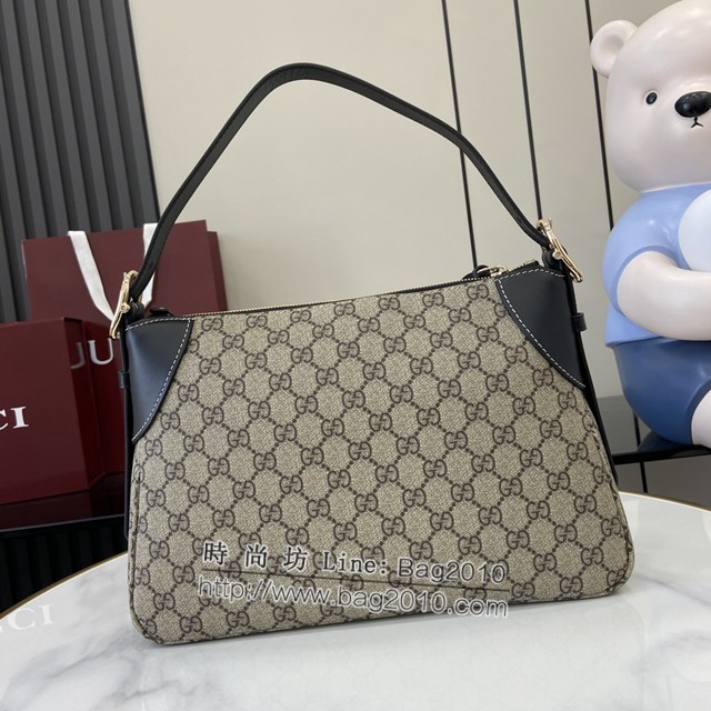 Gucci專櫃古馳最新款購物袋GG圖案條紋織大號肩背包 jh1986型號：815216